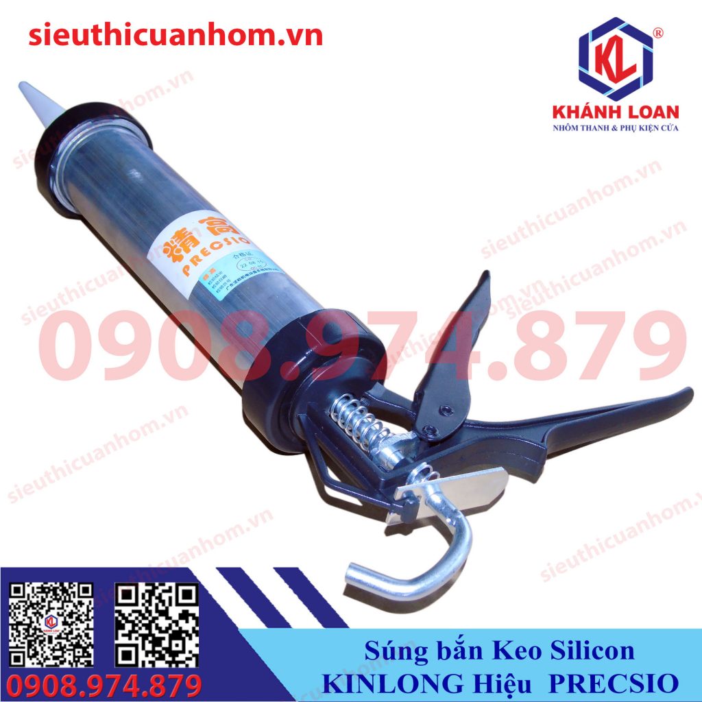 Súng bắn keo xúc xích KinLong hiệu PRECSIO Nhôm thanh Xingfa và phụ