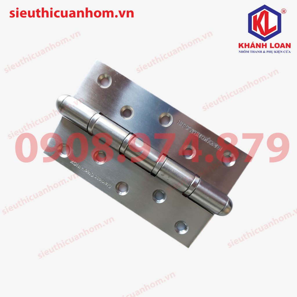 Bản lề lá cửa gổ hiệu Huy Hoàng 126x77x3mm