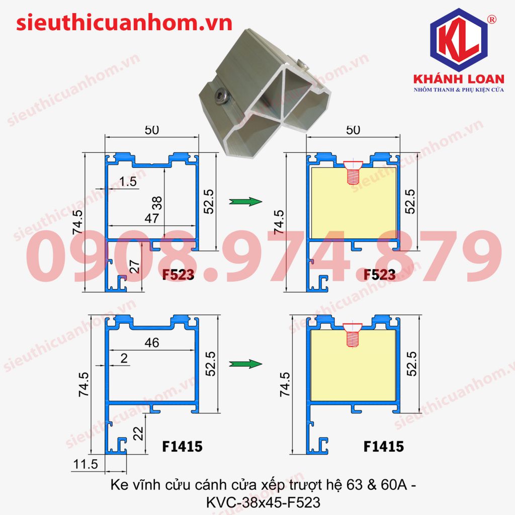 Tổng hợp các loại ke vĩnh cửu cho nhôm Xingfa và nhôm vát cạnh