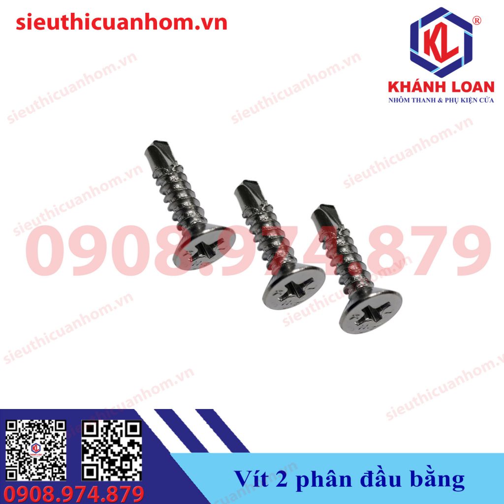 Vít inox tự khoan đầu bằng 20mm