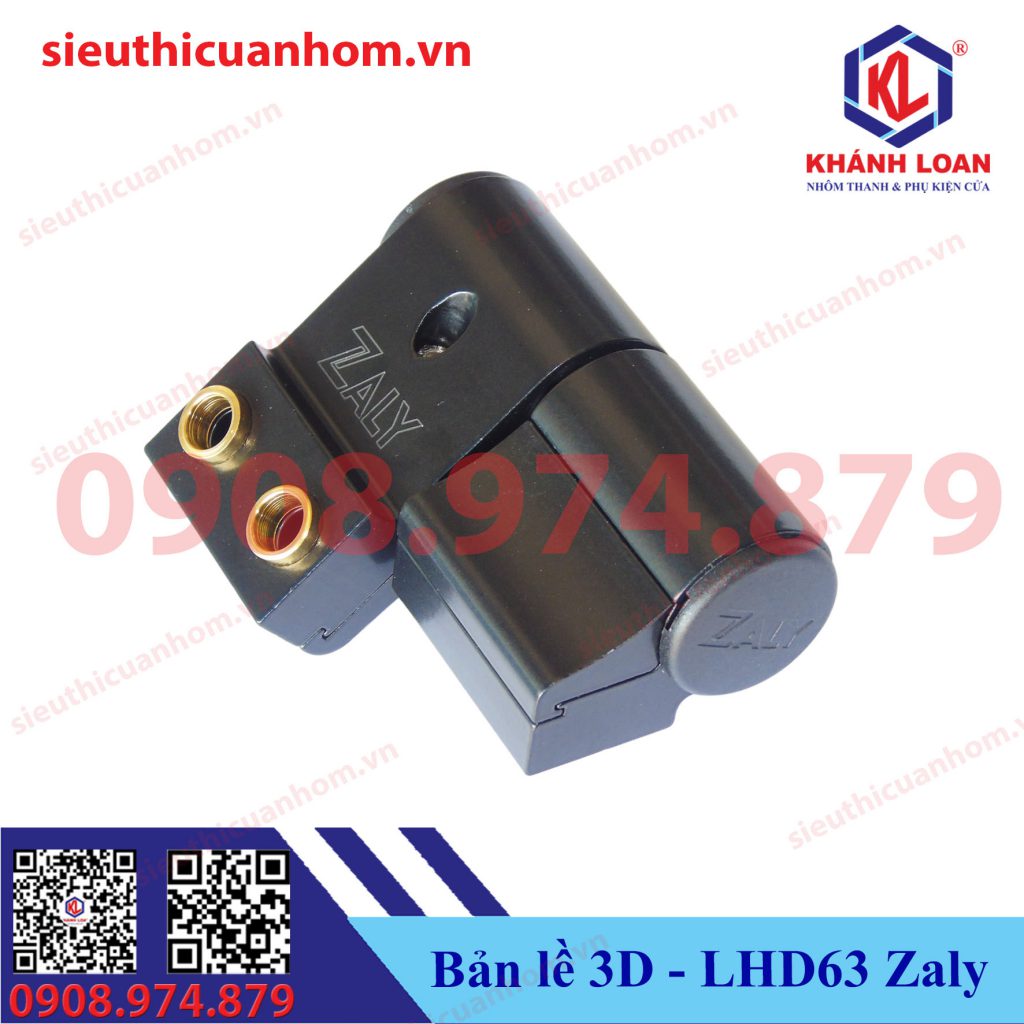 Bản lề 3D cửa đi hệ 55 hiệu Zaly LHD63