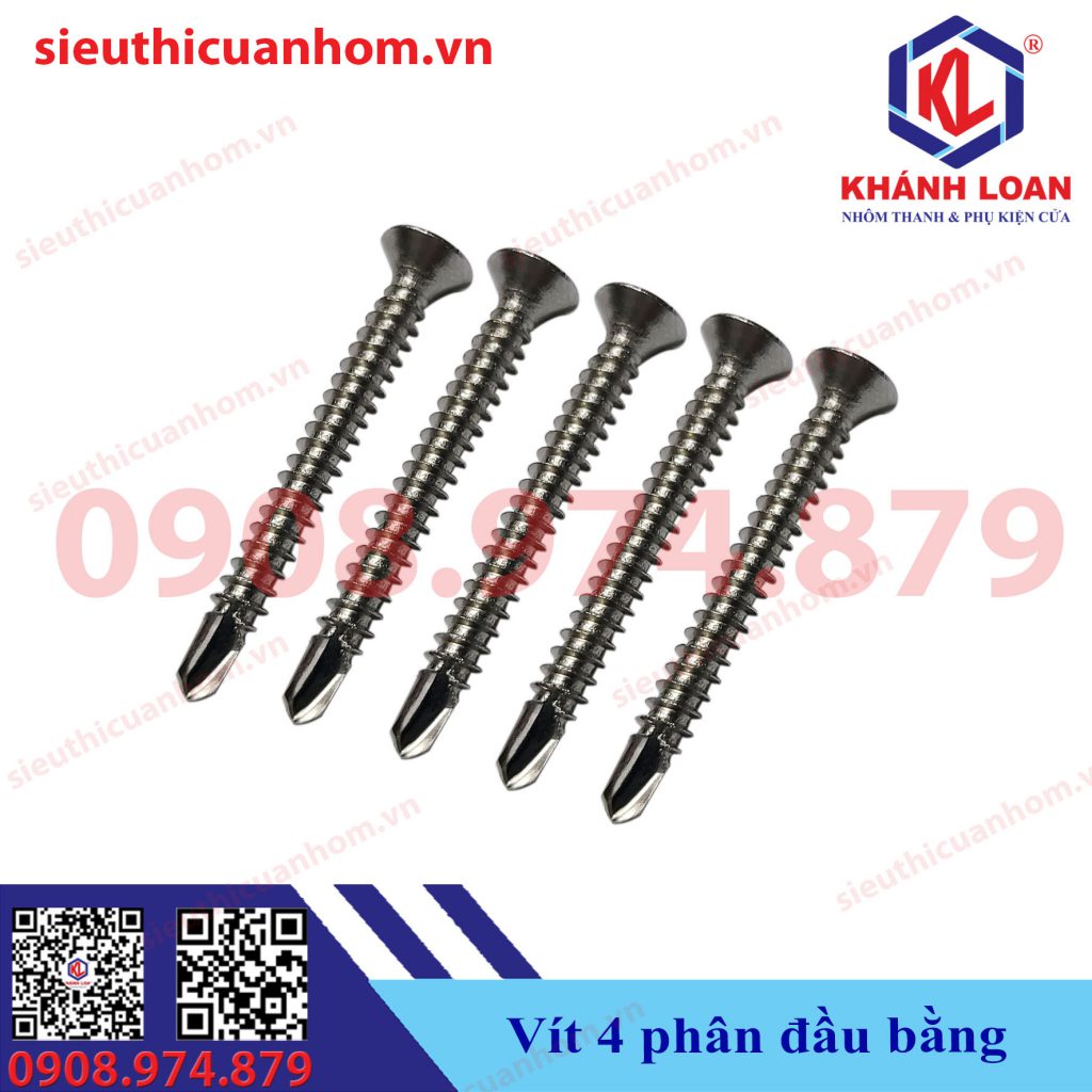 Vít inox tự khoan đầu bằng 40mm