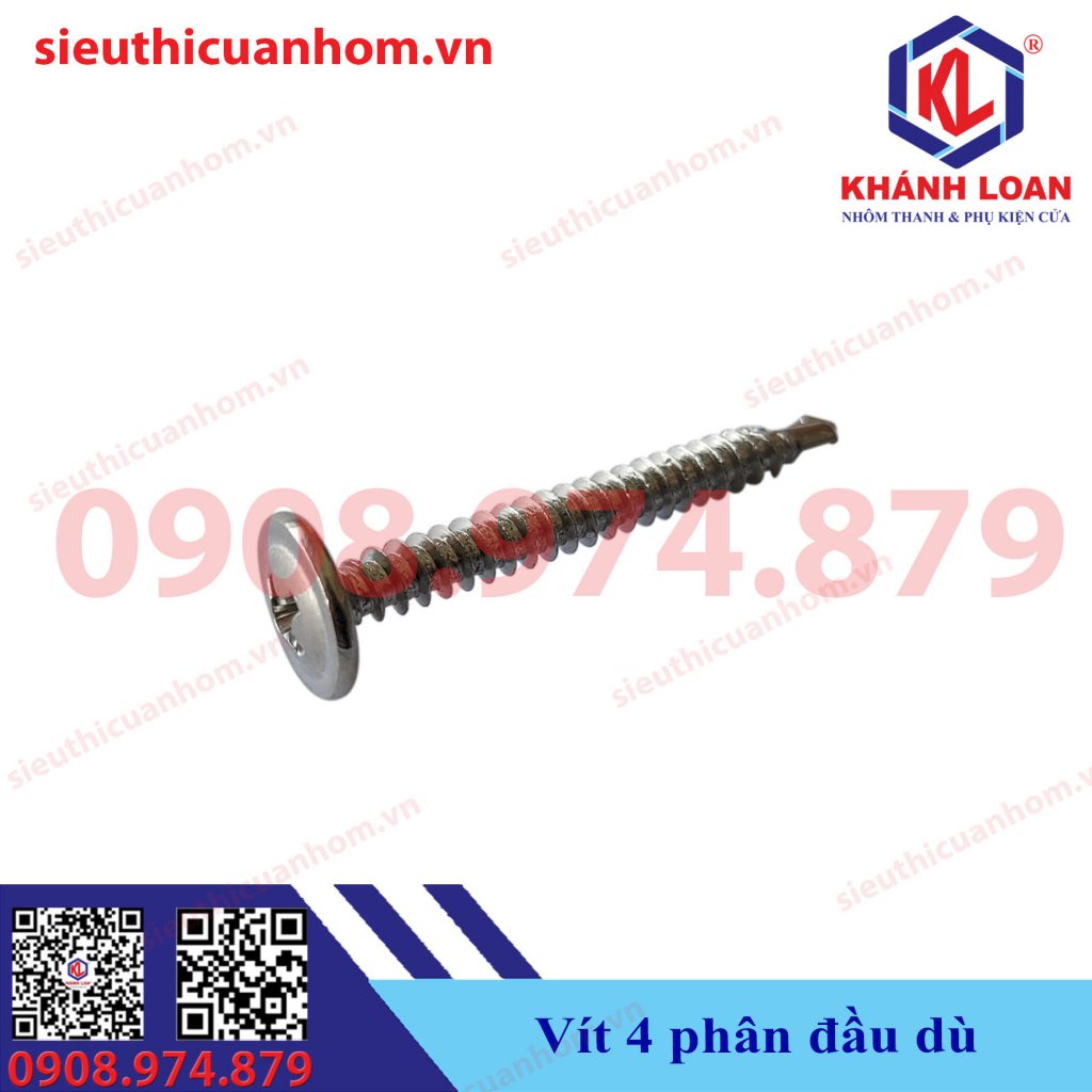 Vít inox tự khoan đầu dù 40mm