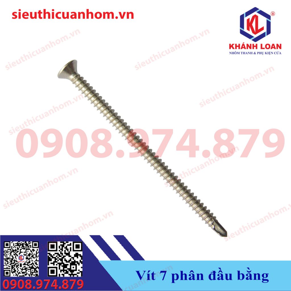 Vít inox tự khoan đầu bằng 70mm