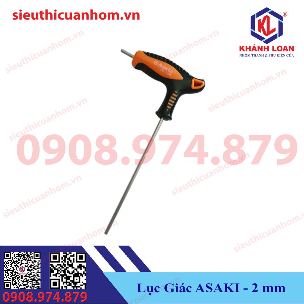 Lục giác có tay cầm chữ T 2.5mm Asaki AK-7952