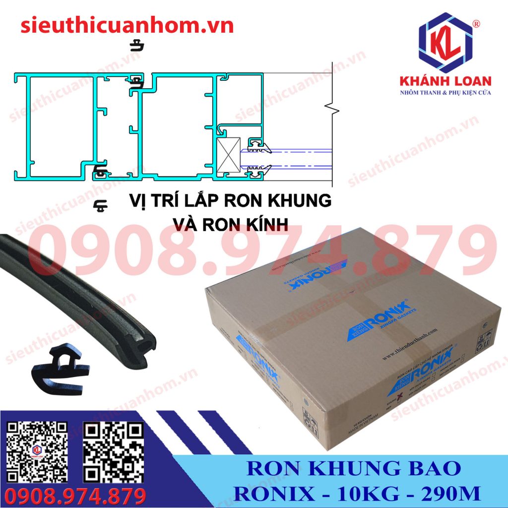 Ron khung bao cửa đi và cửa sổ nhôm Xingfa hệ 55 hiệu Ronix cuộn 10KG