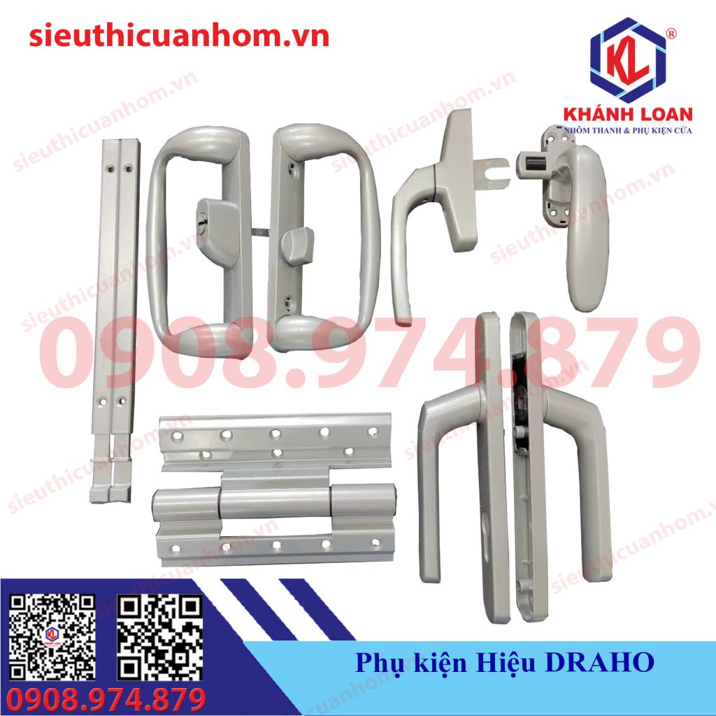 Phụ kiện nhôm kính hiệu Draho