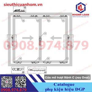 Catalogue phụ kiện cửa nhôm hiệu DGP