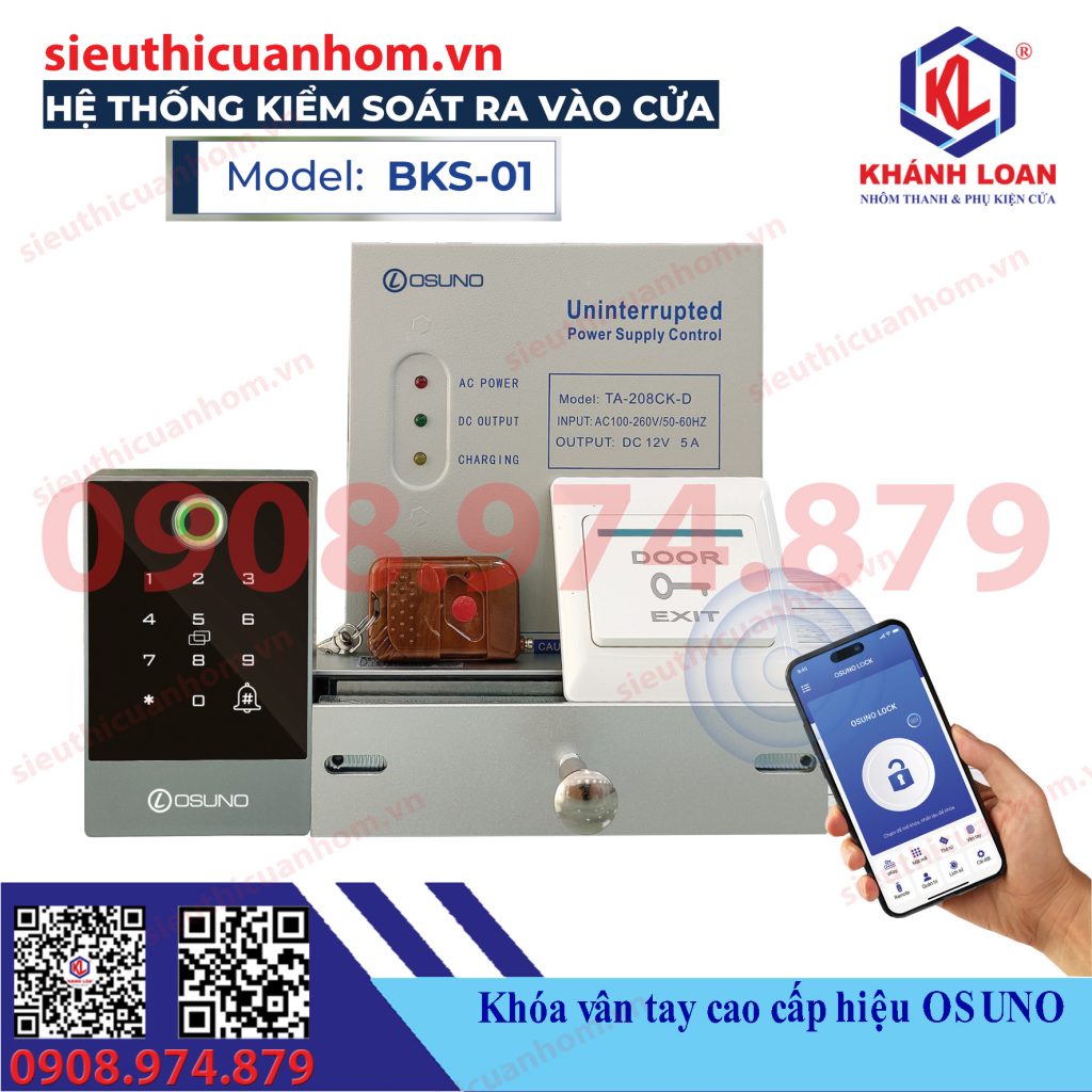 Bộ kiểm soát vân tay cho nhà trọ hiệu Osuno BKS-01