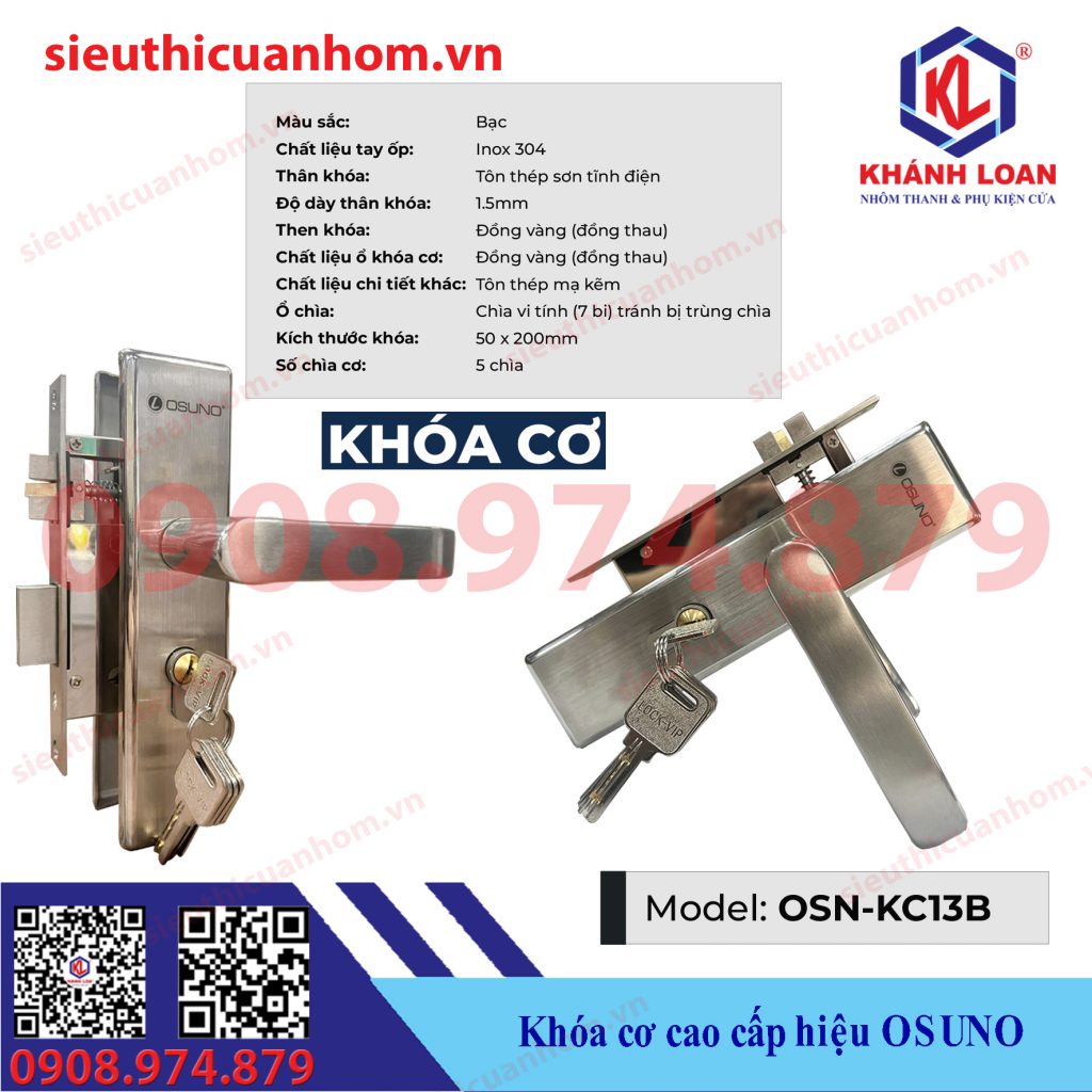 Khóa cơ cao cấp hiệu Osuno OSN-KC13B