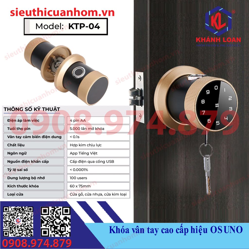 Khóa điện tử thông phòng hiệu Osuno KTP-04