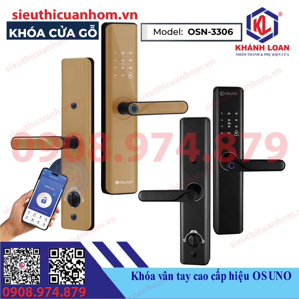 Khóa thông minh mở qua APP hiệu Osuno OSN-3306