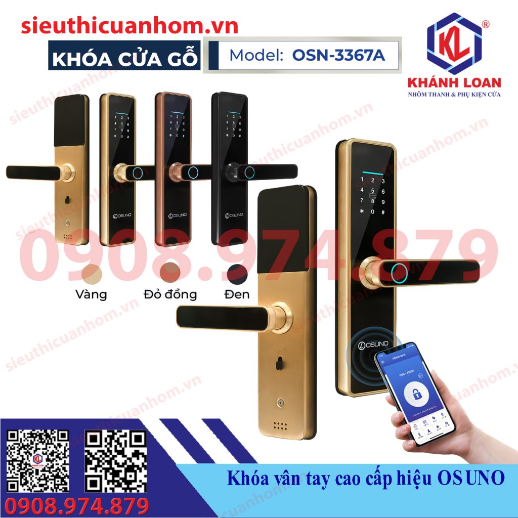 Khóa thông minh chống cháy hiệu Osuno OSN-3367A