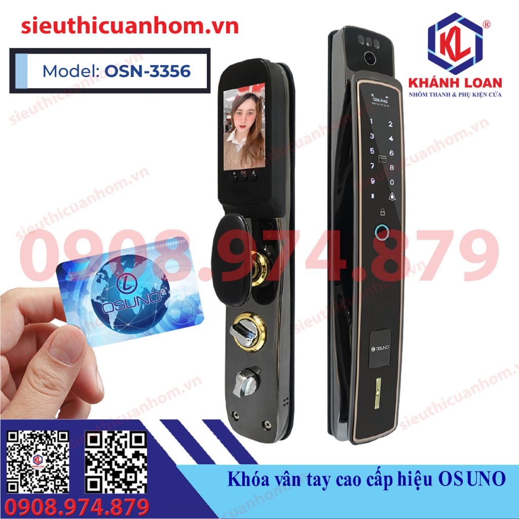 Khóa nhận diện khuôn mặt có đàm thoại hiệu Osuno OSN-3356