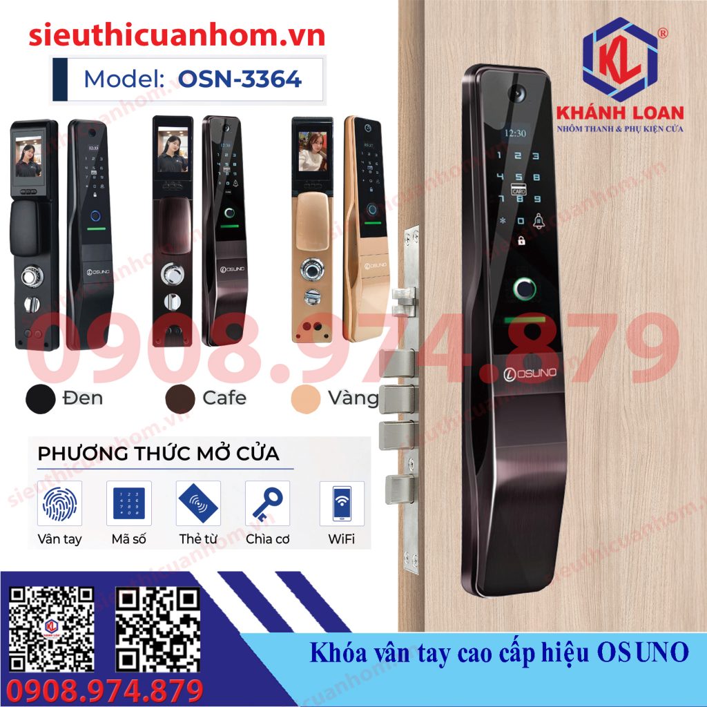 Khóa điện tử có camera hiệu Osuno OSN 3364