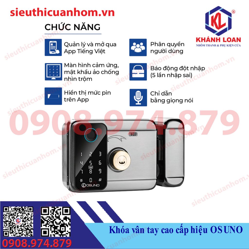 Khóa thông minh cửa cổng rào hiệu Osuno