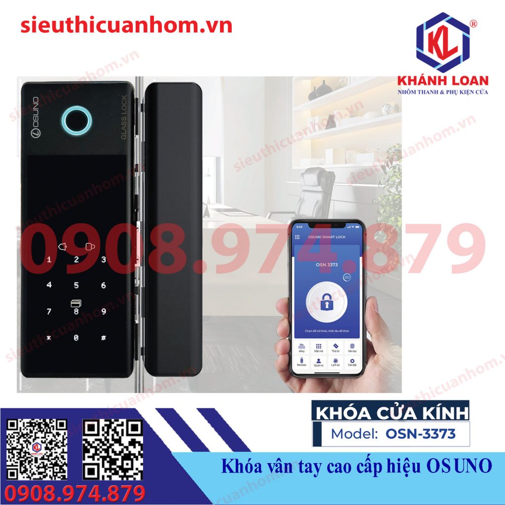 Khóa thông minh cửa kính hiệu Osuno