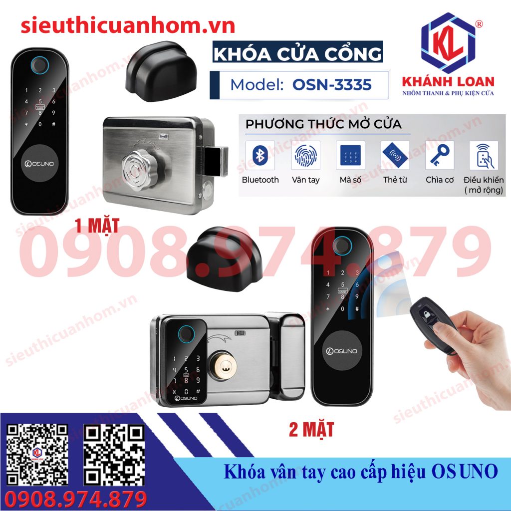 Khóa vân tay cửa cổng hiệu Osuno OSN-3335