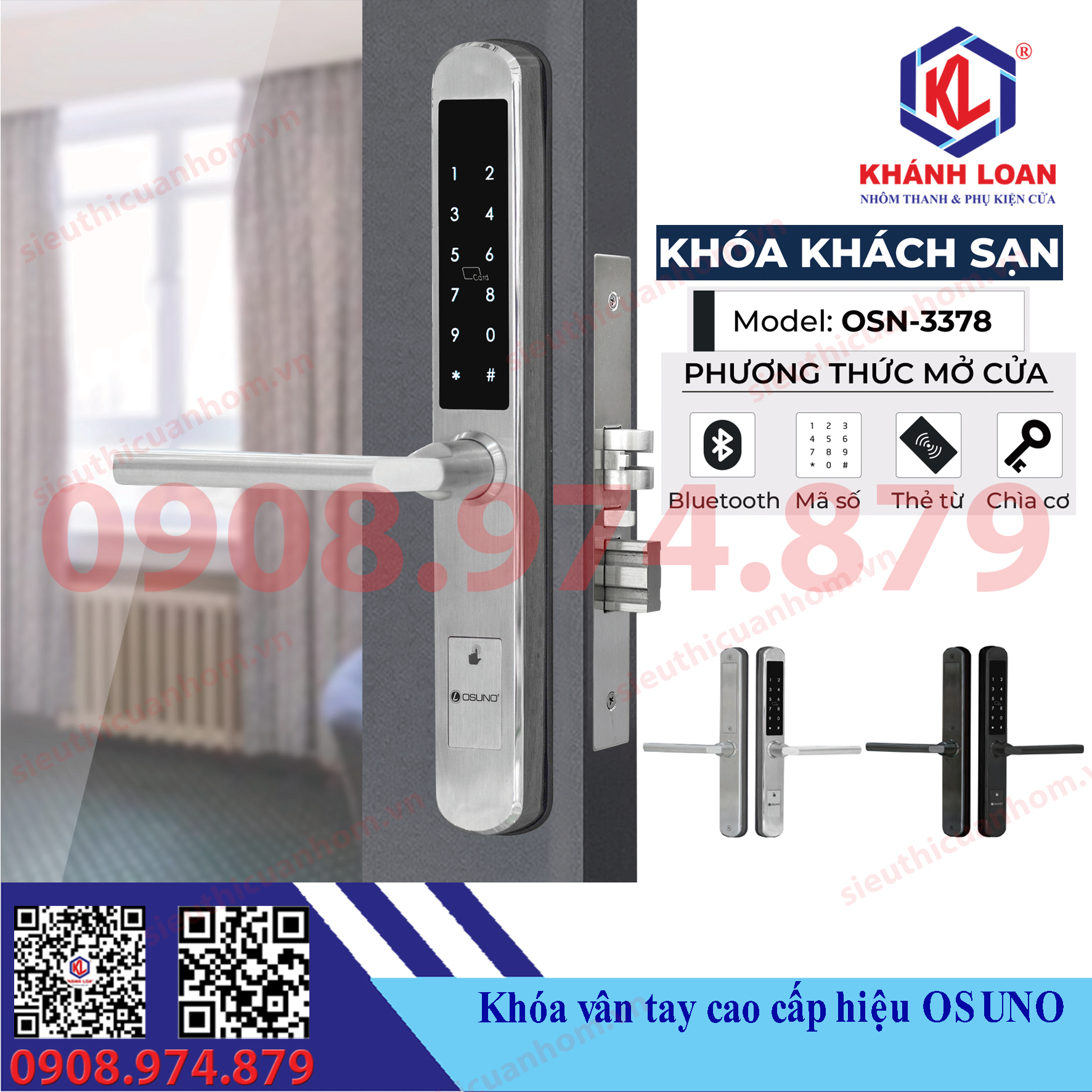 Khóa thẻ từ khách sạn hiệu Osuno OSN-3378