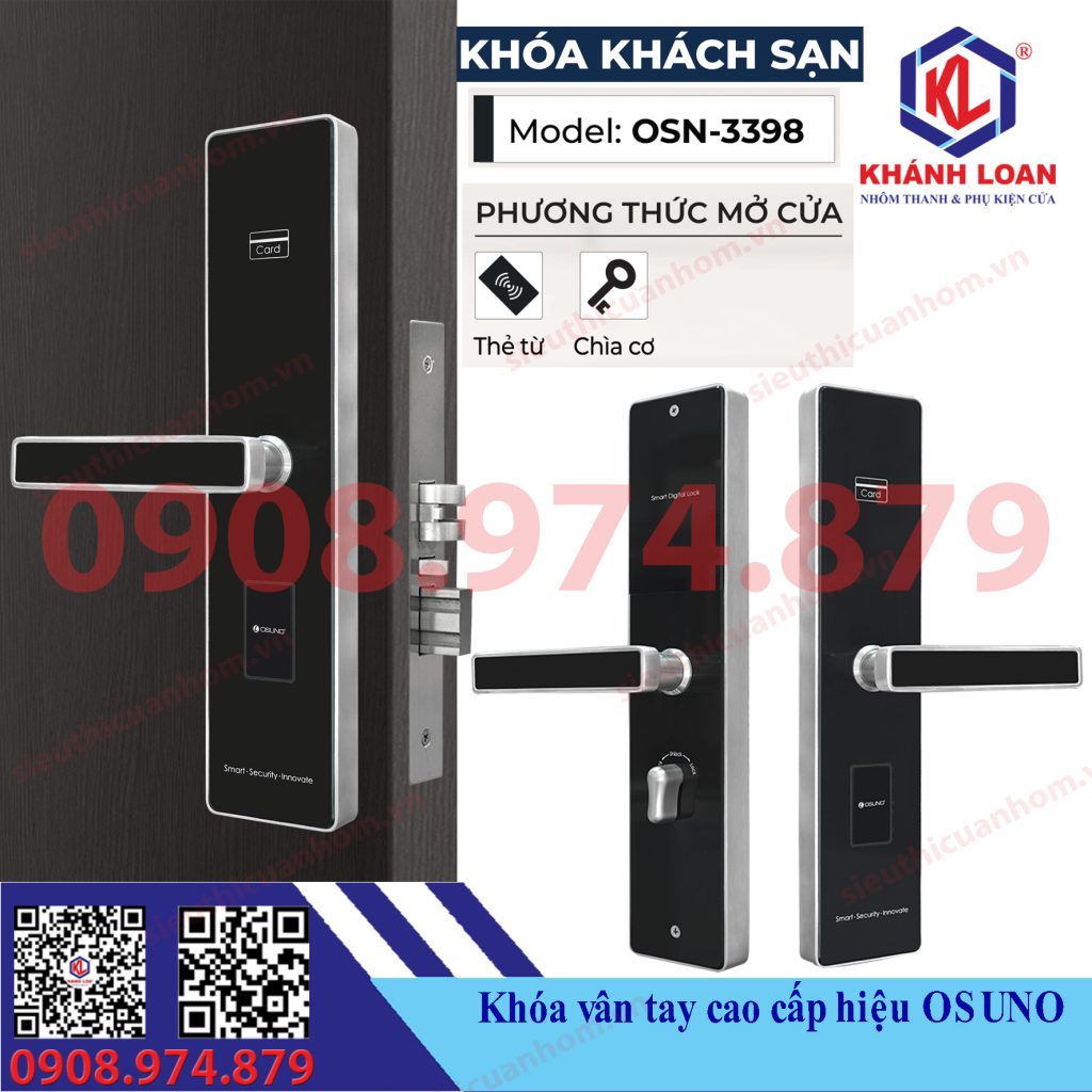 Khóa thẻ từ khách sạn hiệu Osuno OSN-3398