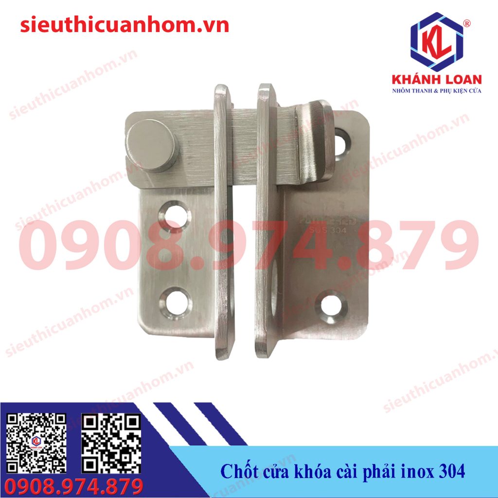 Chốt khóa cửa Inox 304 hiệu HAMMERED