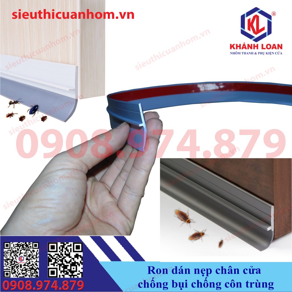 Ron dán chân cửa chống bụi chống côn trùng