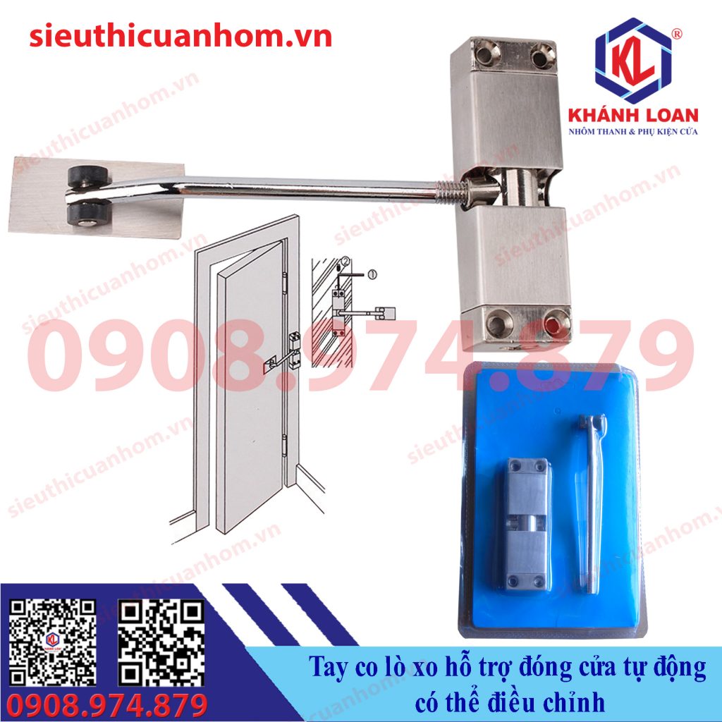 Thanh hỗ trợ đóng cửa lò xo tự động có thể điều chỉnh