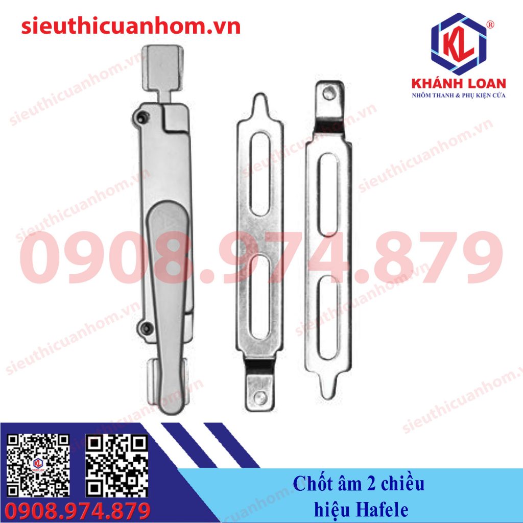 Chốt âm 2 chiều cửa 2 cánh và 4 cánh hiệu Häfele