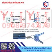 Lõi khóa cửa đi hệ 55 vát cạnh KIL3232 và KIL3232T