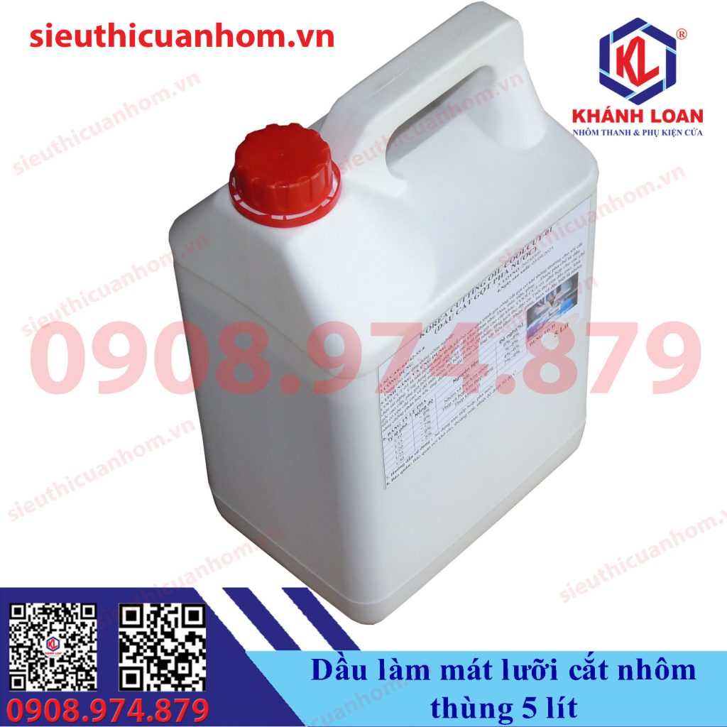 Dầu làm mát lưỡi dùng cho máy cắt nhôm pha nước tỉ lệ 1/30