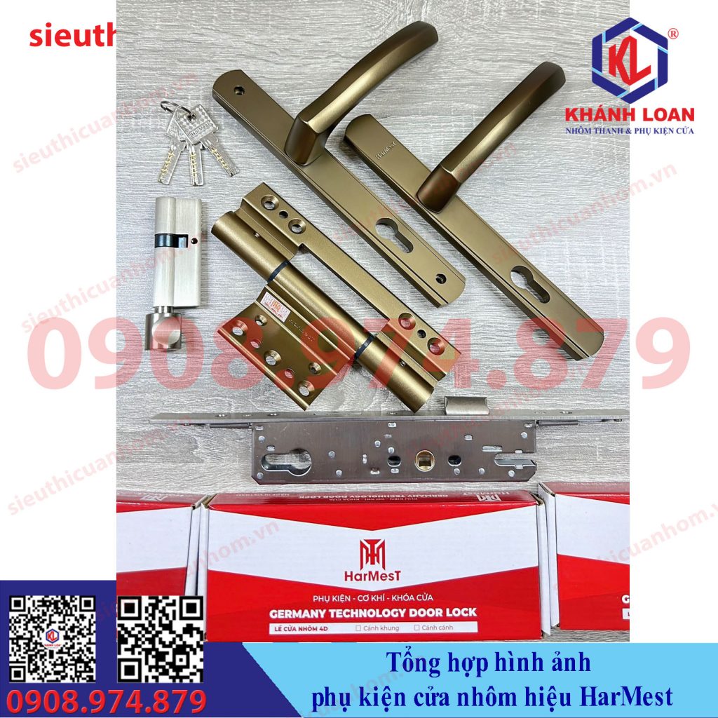 Phụ kiện cửa nhôm Xingfa hệ 55 hiệu HarMest