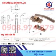 Tay nắm cài đơn điểm cửa sổ mở hất hiệu Janus