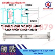 Thanh chống sập cửa sổ mở hất nhôm Xingfa hệ 55 hiệu Janus