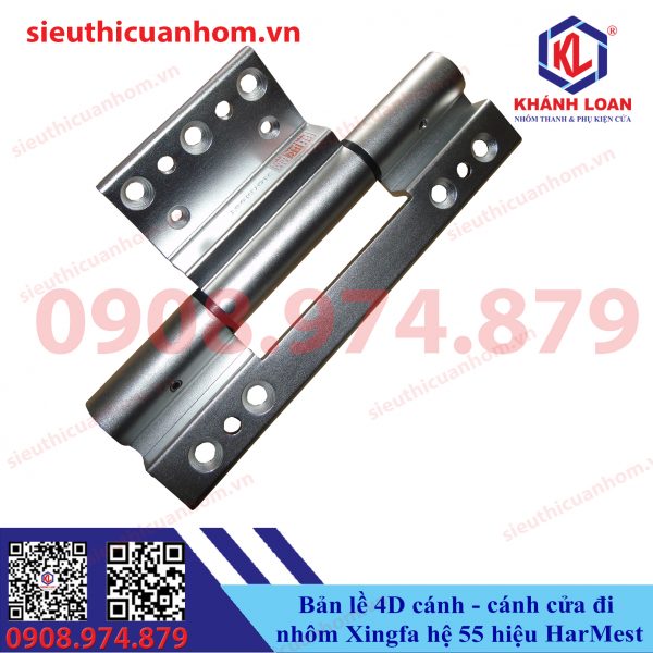 Bản lề 4D cánh cánh cửa đi Xingfa hệ 55 hiệu HarMest