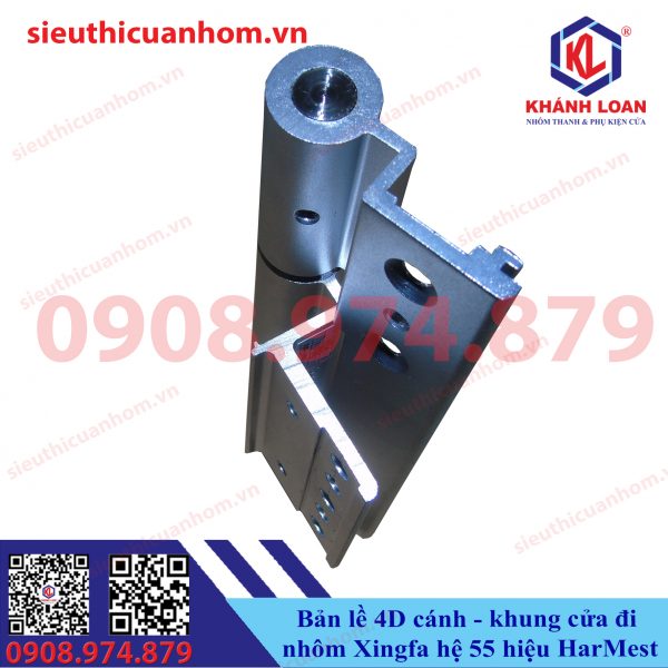 Bản lề 4D cánh khung cửa đi Xingfa hệ 55 hiệu HarMest