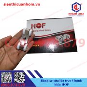 Bánh xe cửa lùa treo 4 bánh hiệu HOF