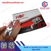 Bánh xe cửa lùa treo 4 bánh hiệu HOF