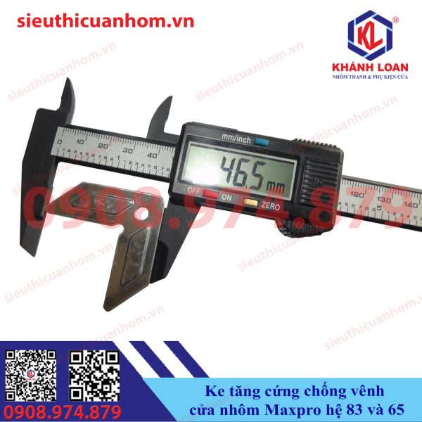 Ke tăng cứng chống vênh cửa nhôm Maxpro hệ 83 và 65