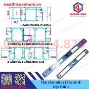 Miệng khóa hiệu Häfele cho nhôm Xingfa hệ 55 và rãnh C