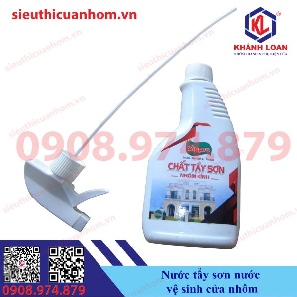 Nước tẩy sơn nước vệ sinh cửa nhôm hiệu Zippro