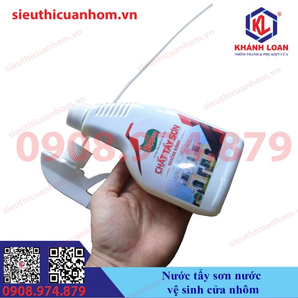 Nước tẩy sơn nước vệ sinh cửa nhôm hiệu Zippro