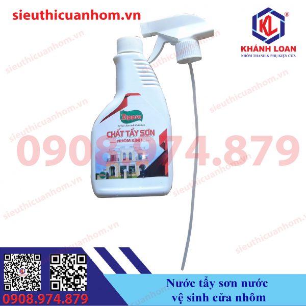 Nước tẩy sơn nước vệ sinh cửa nhôm hiệu Zippro