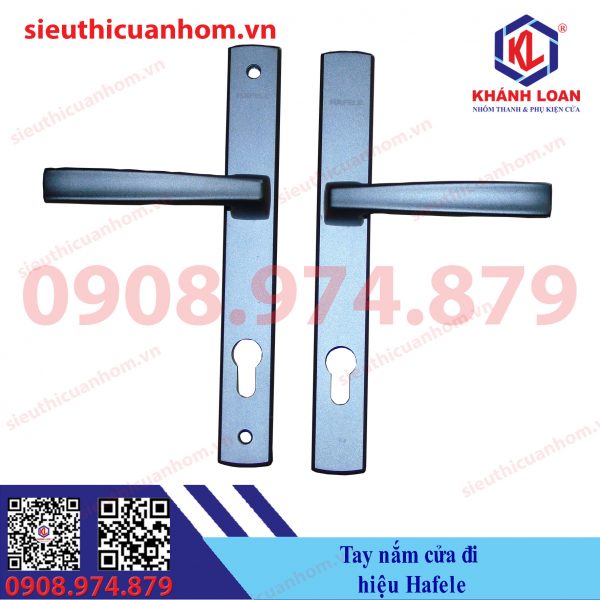 Tay nắm cửa đi hiệu Häfele cho nhôm Xingfa hệ 55 và rãnh C