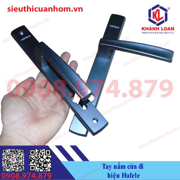 Tay nắm cửa đi hiệu Häfele cho nhôm Xingfa hệ 55 và rãnh C