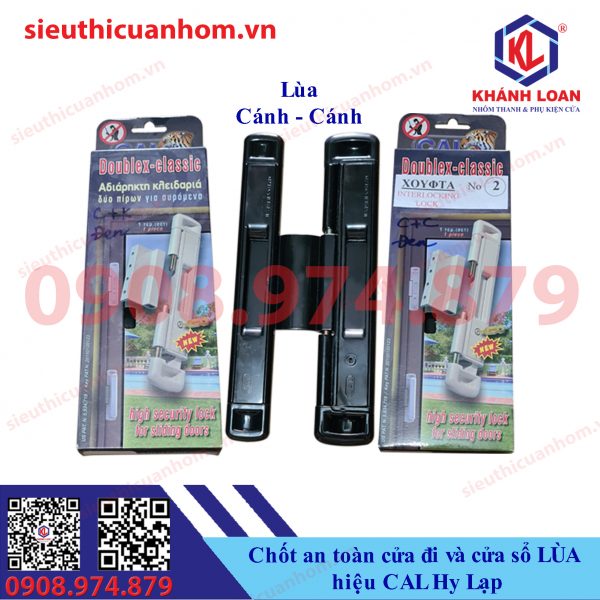 Chốt an toàn chống trộm cửa lùa hiệu CAL Hy Lạp