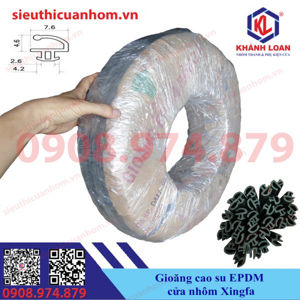 Gioăng cao su cửa nhôm kính EPDM