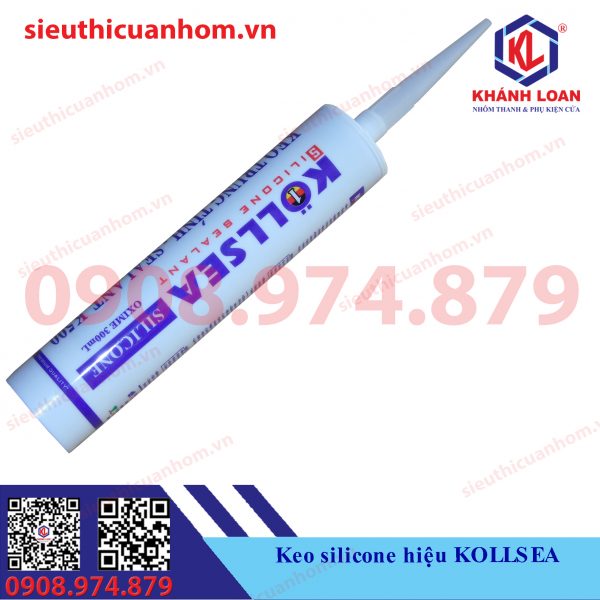 Keo silicone hiệu KOLLSEA màu xám đậm Xingfa