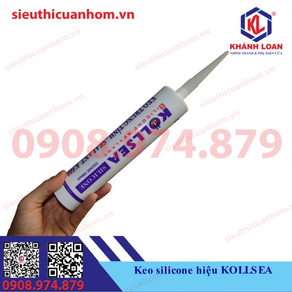 Keo silicone hiệu KOLLSEA màu xám đậm Xingfa