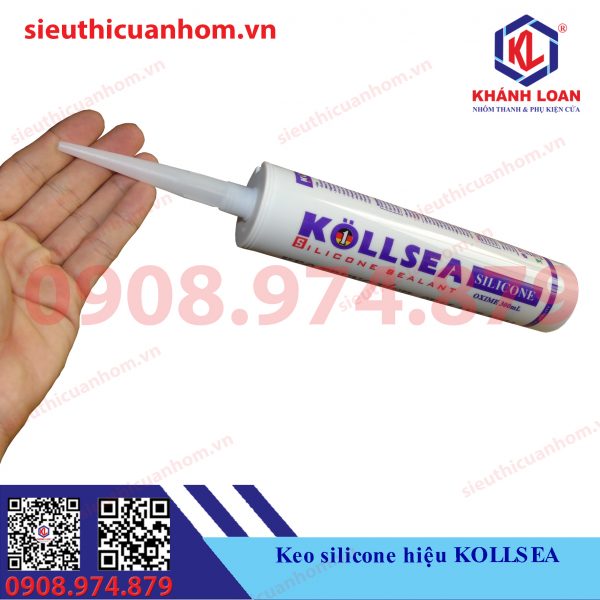 Keo silicone hiệu KOLLSEA màu xám đậm Xingfa