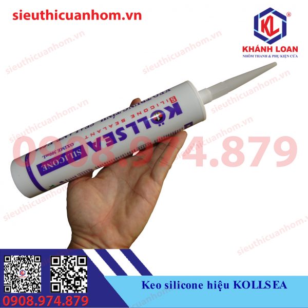 Keo silicone hiệu KOLLSEA màu xám đậm Xingfa